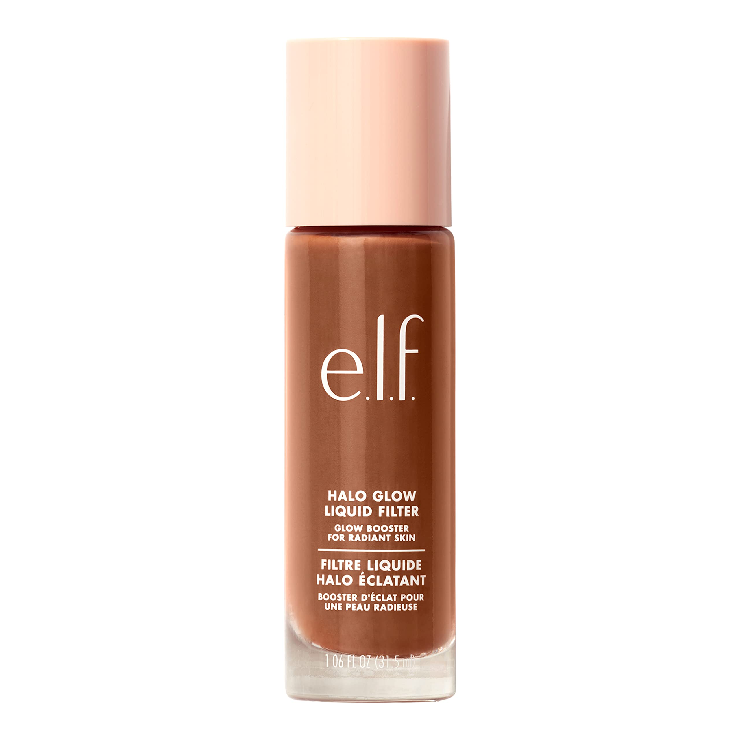 e.l.f. Halo Glow Liquid Filter, Complexion Booster For A Glowing, Soft-Focus Look, Infused With Hyaluronic Acid, Vegan & Cruelty-Free, 7 Deep/Rich