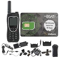 Iridium Extreme Satellite Phone Telephone & Prepaid SIM Card with 100 Minutes / 30 Day Validity - Voice, Text Messaging SMS Global Coverage