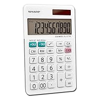 Sharp EL-377WB Business Calculator, White 2.75