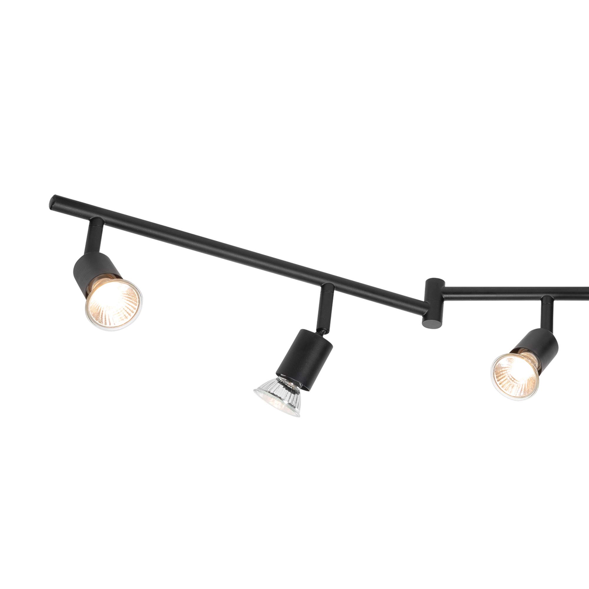 Globe Electric 59693 Payton 6 Foldable Track Lighting Painted, Matte Black