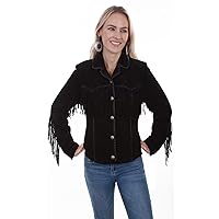 Scully Old Rust Womens Suede Fringe Jacket