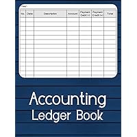 Accounting Ledger Book: Stylish Accounting Log Book For Bookkeeping And Small Business