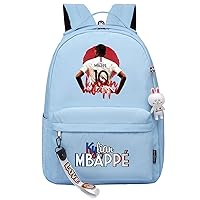 Kylian Mbappe Casual Backpack Large Capacity Travel Bag Lightweight Daily Bookbag