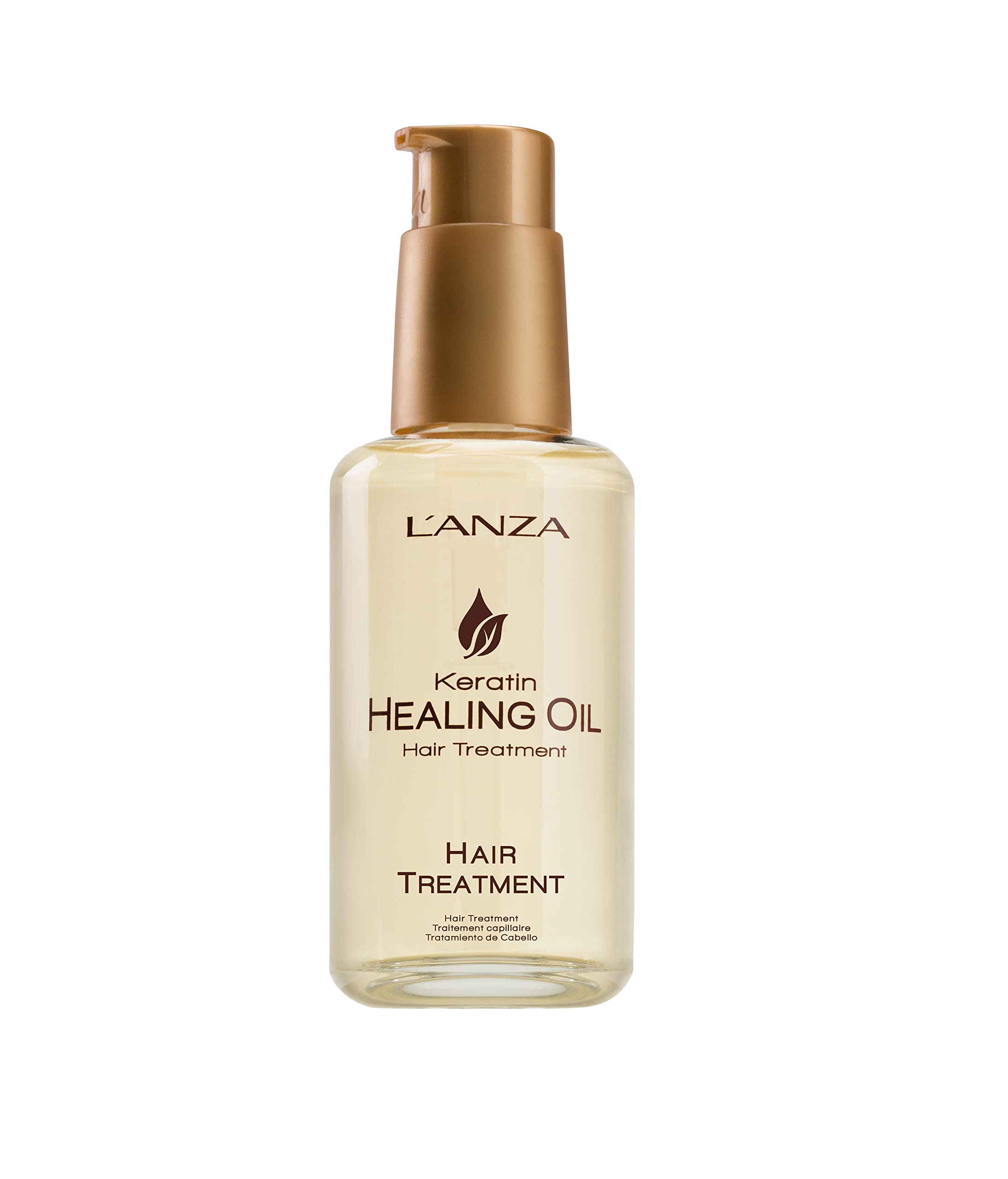 L'ANZA Keratin Healing Oil Treatment – Restores Revives and Nourishes Dry Damaged Hair & Scalp With Restorative Phyto IV Complex Protein UV Protection