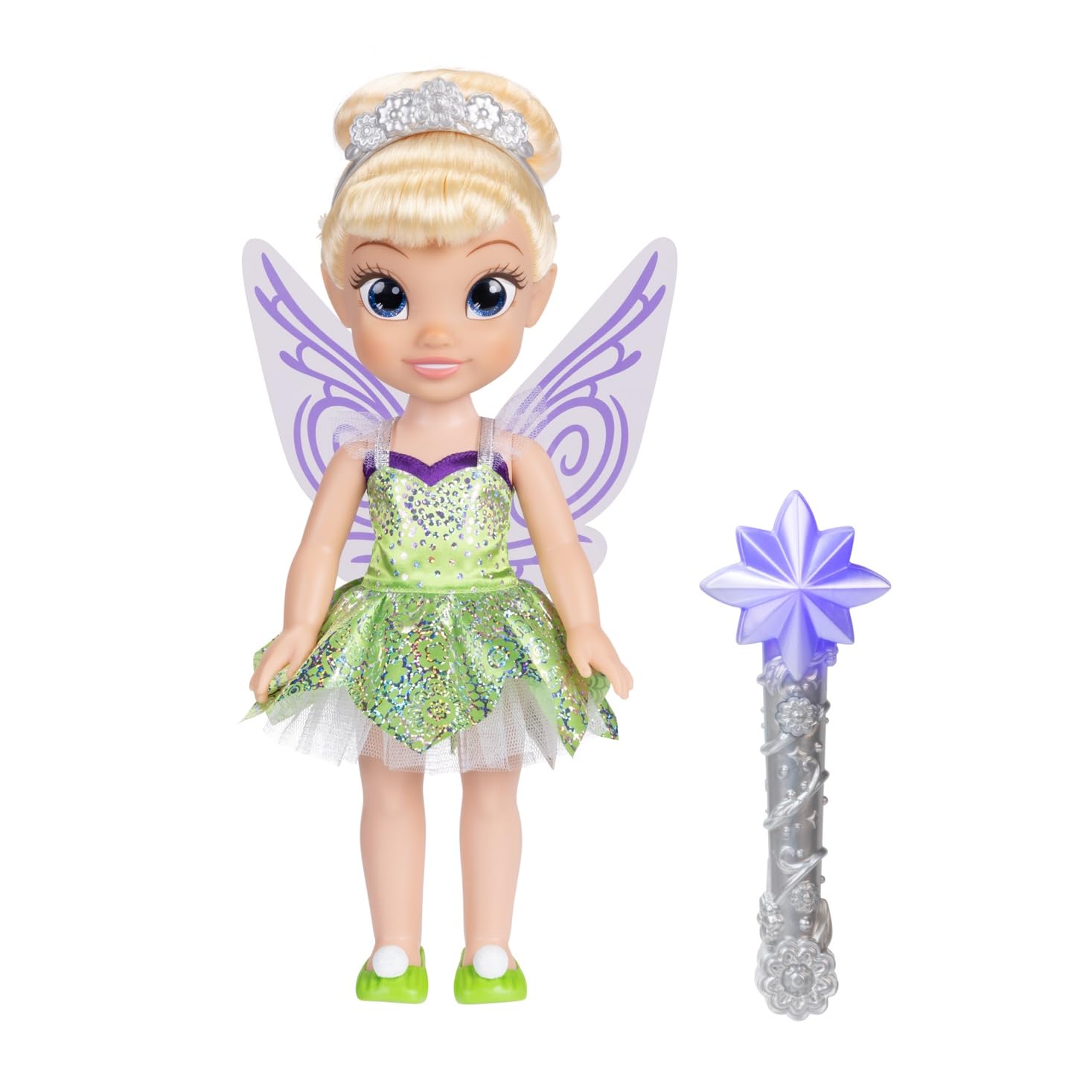 Disney Faries Disney 100 Tinker Bell Doll with Light-Up Wand, 14 Inches Tall, Disney 100 Anniversary Celebration