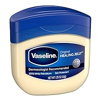 Vaseline Original Healing Jelly 100% White Petrolatum Skin Protectant, 1.75 Oz.