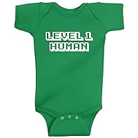 Threadrock Baby Boys' Level 1 Human Infant Bodysuit