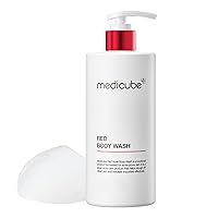 Medicube Red Acne Body Wash 14.52 Fl.oz I Low pH and Hydrating Cleanser with Salicylic Acid, Lactic Acid, Niacinamide and Hyaluronic Acid Suitable for Bacne Treatment | Korean Skin Care