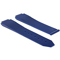 Ewatchparts 21MM RUBBER WATCH BAND COMPATIBLE WITH 38MM HUBLOT LADY WATCH 561 565 DEPLOYMENT CLASP BLUE