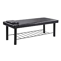 Massage Table Stationary Massage Bed Spa Bed 75’’ Long 29.5” Wide Heavy Duty Stationary Massage Table Bed Physical Therapy Bed with Memory Foam Layer Salon Bed