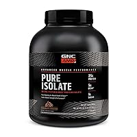AMP Pure Isolate | Fuels Athletic Strength, Performance and Muscle Growth | Fast Absorbing | 25g Whey Protein Iso with 5g BCAA | Chocolate Frosting | 70 Servings