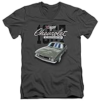 Men's Chevy T-Shirt 1967 Classic Camaro Slim Fit V-Neck Shirt