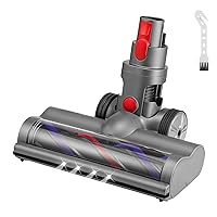 Motorhead Vacuum Attachments for Dyson V15 V11 V10 V8 V7, Hardwood Floor Attachment for Dyson Cordless Stick Vacuum Cleaners with LED Headlights, Soft Roller Brush Head Replacement