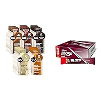 GU Energy 24-Count Gel and CLIF 18-Count Black Cherry Caffeinated Energy Chews Bundle