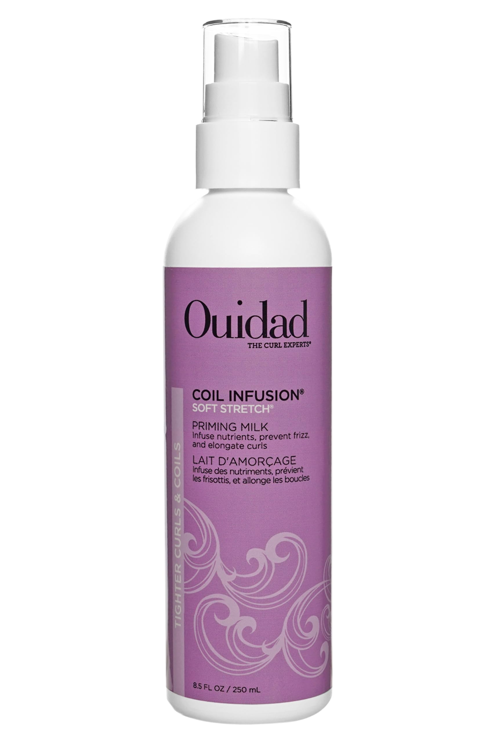 OUIDAD Coil Infusion Soft Stretch Curl Priming Milk - Primer & Leave-in Treatment - Moisturizes, Defines, and Strengthens - 8.5 oz