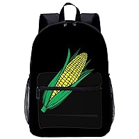 Corn on The Cob Large Backpack 17Inch Lightweight Laptop Bag with Pockets Travel Business Daypack