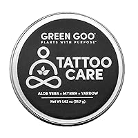 Green Goo Natural Skin Care Salve, Large Tin, Tattoo Care 1.82 Ounce (Pack of 2)