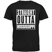 Old Glory Straight Outta Mississippi Black Adult T-Shirt - Large