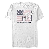 MTV Big & Tall Flag Logo Men's Tops Short Sleeve Tee Shirt