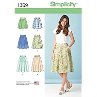 Simplicity 1369 Women's Skirt Sewing Pattern, Sizes 14-22