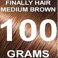 Finally Hair Building Fiber Refill 100 Grams Hair Loss Concealer by Finally Hair (Medium Brown)