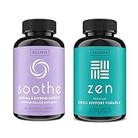 WellPath Zen Stress & Hormone Support Bundle - Herbal Stress Relief & Hormone Balance Supplements - 60 Cts Each