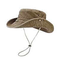 Unisex Washed Cotton Distressed Sun Hats Wide Brim UPF50+ Sun Protection Caps Foldable Outdoor Fishing Hiking Hunting Hats