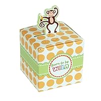 Homeford Monkey Safari Animal Baby Shower Favor Boxes, 2-Inch, 12-Piece