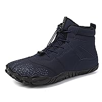 Barefoot Shoes Unisex Winter Boots Men's And Women's Outdoor Anti-Skid And Warm Insulation Hiking Cotton Boots Comfortable Fur Lined Snow Boots
