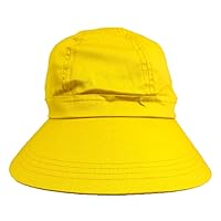 Lemon Yellow Wide Brim Peak Gardening Sun Hat
