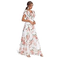 Fall Dresses for Women 2023 Allover Floral Print Wrap Detail Dress Dresses for Women
