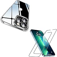 CASEKOO [Together Save 10% iPhone 13 Pro Max Clear Case & iPhone 13 Pro Max Screen Protector