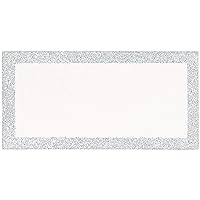 Amscan Elegant Silver Glitter Place Cards - 2