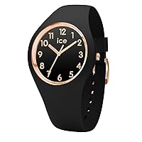 Ice-Watch - ICE Glam Black Rose-Gold Numbers - Women's Wristwatch with Silicon Strap