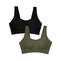 Fruit of the Loom Women's Everyday Smooth Wireless Bra, Full Coverage Shaper Bralettes with Strategic Support for Comfort