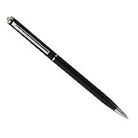 Black Ballpoint Pen topped with Peridot Crystal- MADE WITH SWAROVSKI ELEMENTS