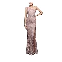 Mordarli 2023 One Shoulder Sequin Prom Dresses with Slit Long Formal Dresses Mermaid Evening Gowns