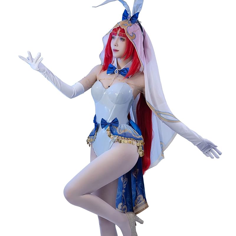 SBluuCosplay Chainsaw Makima Power Cosplay Costume Bunny Girl Suit