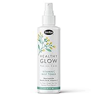 Healthy Glow Vitamin C Mist Face Toner (6 oz) | with Vitamins C, E, Niacinamide, Ferulic Acid & Green Tea | Refreshing & Hydrating Spray Toner