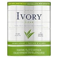 Ivory Bar Soap Aloe Scent, 3.17 Ounce (Pack of 10)