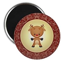 2.25 Inch Magnet Christmas Cuties Rudolf The Red Nose Reindeer