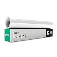 Cricut Everyday Iron On - 12” x 12ft - HTV Vinyl for T-Shirts - Use with Cricut Explore Air 2/Maker, StrongBond Guarantee, Outlast 50+ Washes, White