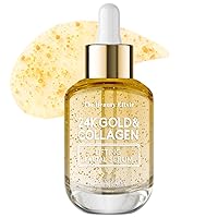 Collagen & 24k Gold Facial Serum - Anti Aging Wrinkle Reduction Deeply Hydrating Nourishing Lightweight Skincare - All Skin Types - Paraben & Cruelty Free - 1.69Fl. Oz