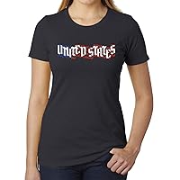 United States Flag T-Shirt, Women's 4th of July Shirts, Graphic T-Shirts