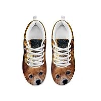Artist Unknown Cute Finnish Spitz Dog Print Women's Casual Sneakers