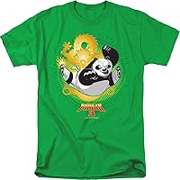 Trevco Men's Panda Kung Fu Adult T-Shirt