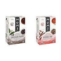 Numi Organic Chocolate Pu-erh Tea (16 Tea Bags) and Numi Organic Rooibos Chai Tea (18 Tea Bags)