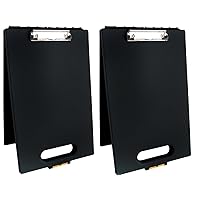 Clipcase Storage Clipboard with Handle, Set of Two, Black