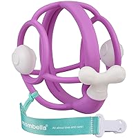 Mombella Snail Rattle & Teether for 3 to 18 Months with Cilp, Baby Teething Toys for Babies 6-12 Month Old, Soft Silicone Infant Chew Toy, Shaker with Sound for Newborn, Great Baby Gifts, Purple
