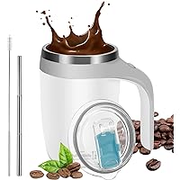 Self Stirring Coffee Mug, Self Stirring Mug, Stainless Steel Automatic Magnetic Stirring Coffee Mug, Automatic Mixing Cup for Milk Coffee Cocoa Hot Chocolate at Office Rotation Home Travel